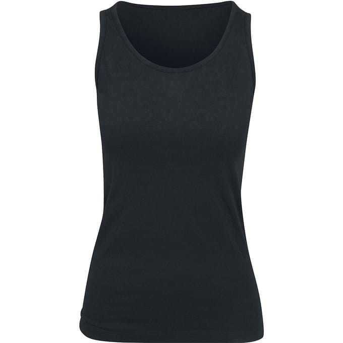 Build Your Brand Jersey Basic Dames Top - zwart - XS