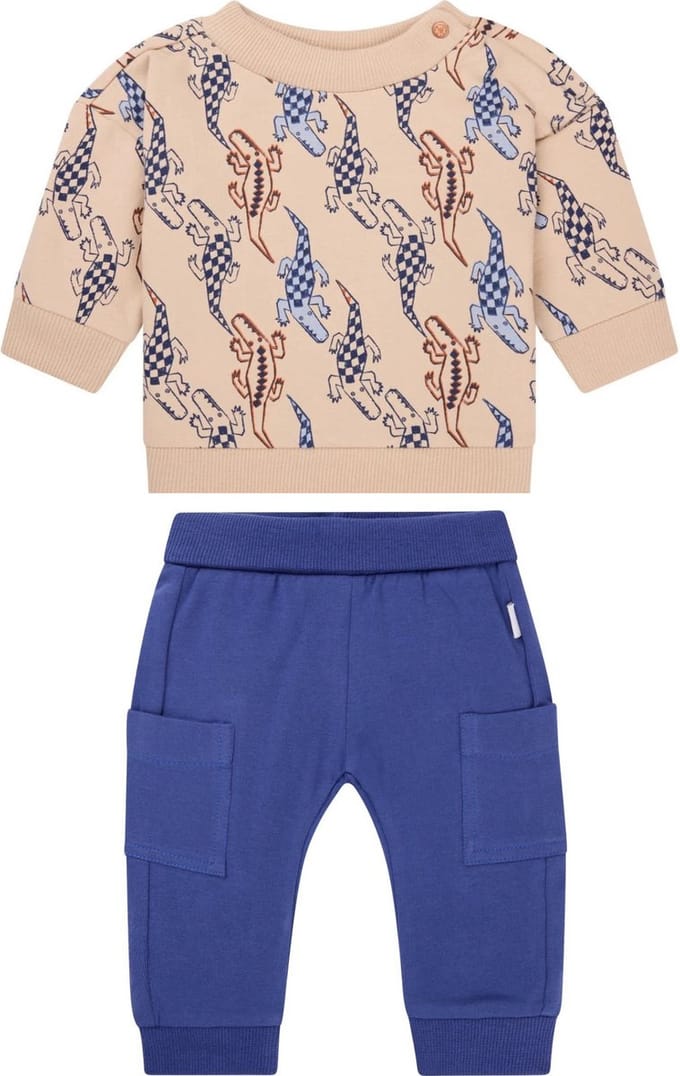 Noppies Sweater Oroville en Broek Olcott maat 80