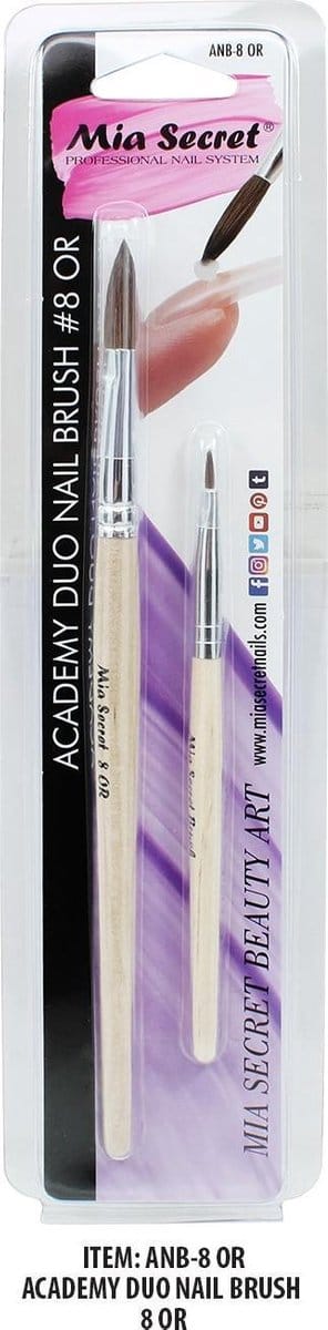 Academy Duo Acryl Penseel #8 (Ovaal Rond)