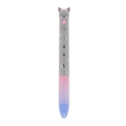 Legami click & clack 2 kleuren balpen - kitty