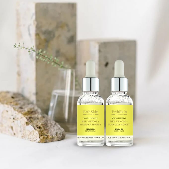 ErthSkin London 2x Bijengif + Manuka Honing Serumolie 1