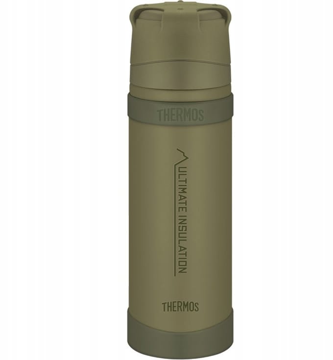 Thermos Khaki 0,5L - Outdoor, Extreem Weer, RVS
