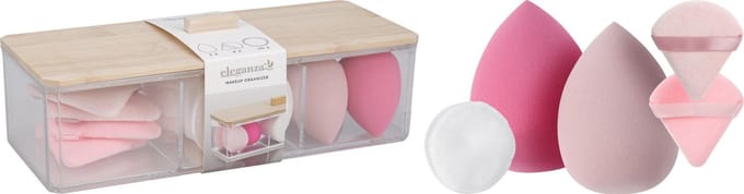 Home & Styling Make-up Opberger met accessoires - Roze