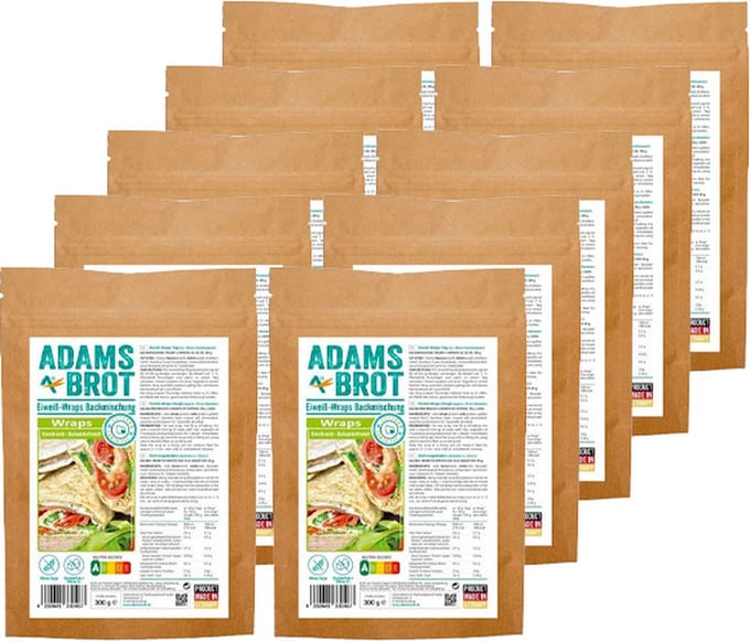 Adams Brot | Wraps Bakmix | 10 stuks | 10 x 300g
