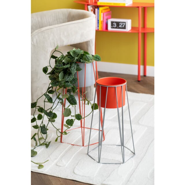 Present Time - Bloempot Set Cool Retro - Multikleur - 34x30x56 cm