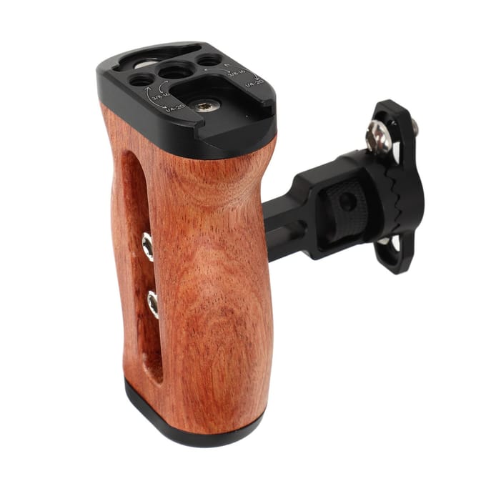 Houten Camera Kooi Handgreep Links Rechts Houten Camera Kooi Handgreep met 1/4 Inch Schroefgat 38 black