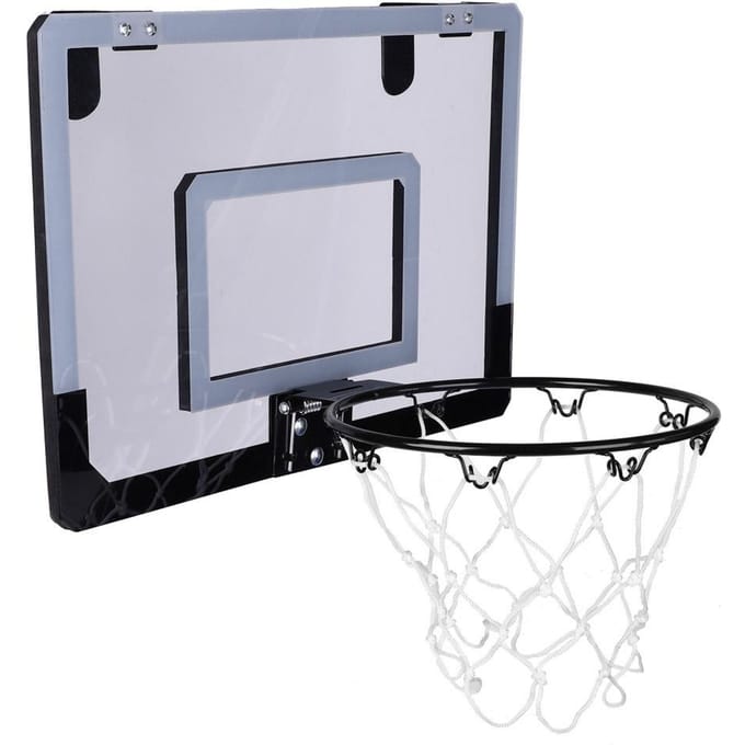 Indoor Mini Basketbalsysteem Backboard Hoepel Kit Deur Wandmontage Kinderspeelgoedset gray