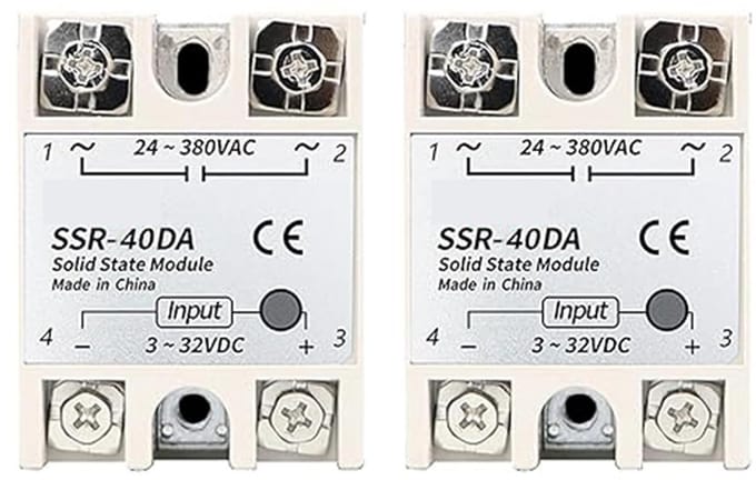 Halfgeleiderrelais 3-32VDC naar 24-380VAC, 40A Solid State Relais