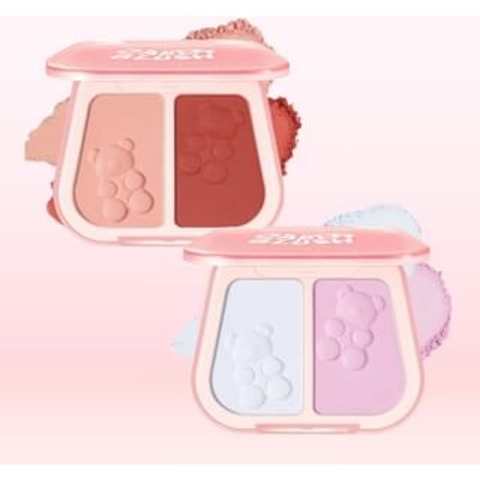 FOCALLURE - Dual Color Blush (4-5) #RD04 Tart Red Lychee - 7.5g