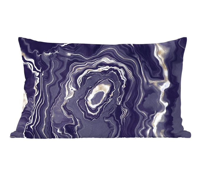 Sierkussens - Kussentjes Woonkamer - 60x40 cm - Marmer - Geode - Agaat - Goud