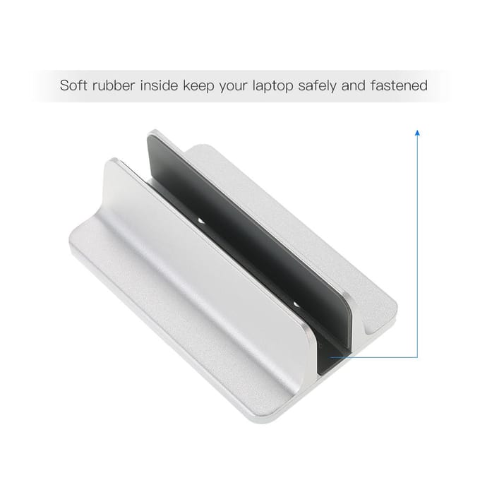 Verstelbare Verticale Laptopstandaard Aluminiumlegering Houder Beugel Koeler Koelpad Ruimtebesparend white