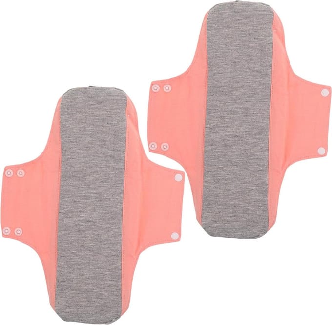 Herbruikbare Inlegkruisjes - Wasbare Pads - Postpartum Zorg - Ultradun Absorberend - 2 Stuks - Roze