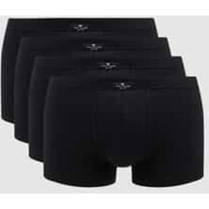 Tom Tailor - Korte boxershorts in een set van 4 - Maat XL/7 - black-dark-solid