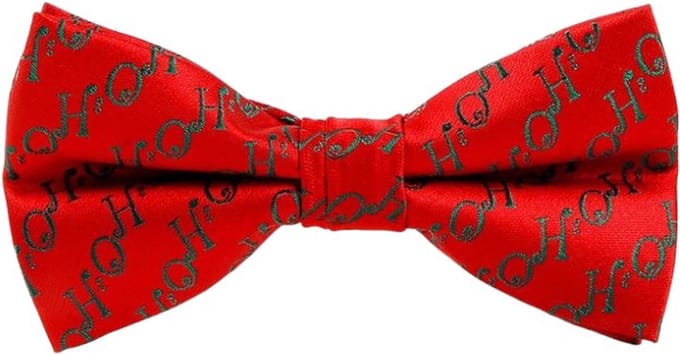 Kerst vlinderdas - bow tie - vlinderstrik kerstmis - heren - verstelbaar - Ho Ho Ho