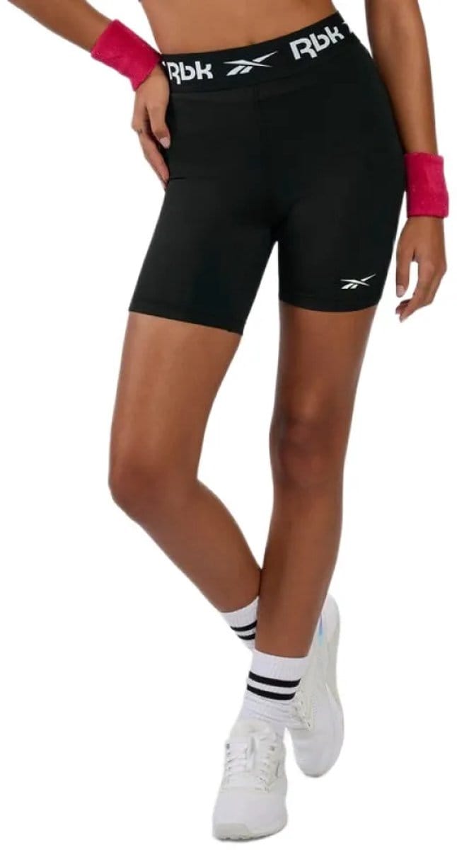 Reebok Ruched Biker Korte Broek Zwart M Vrouw