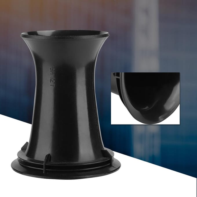 3 stuks GH127 80mm Gat Inverter Buizen Kit voor 6.5-8 inch Luidsprekerpoorten Ventilatoren Connectoren black
