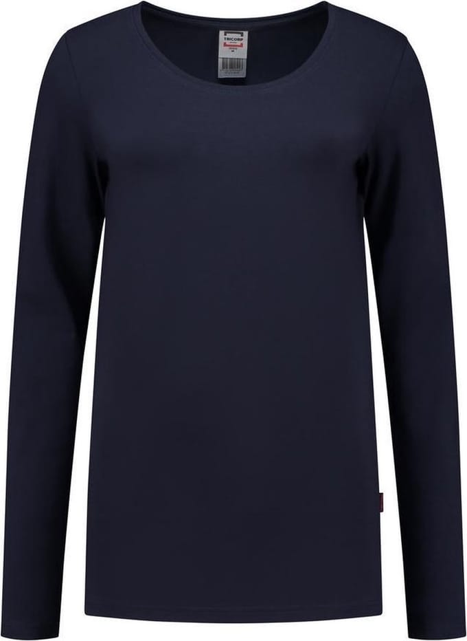 Tricorp t-shrt lange mouw dames - 101010 - navy - maat XS