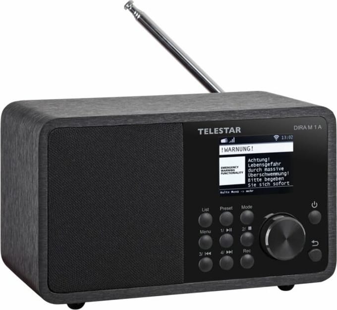 Telestar DIRA M1A - Internetradio - DAB+ / FM Radio - Bluetooth - USB - WiFi - Zwart