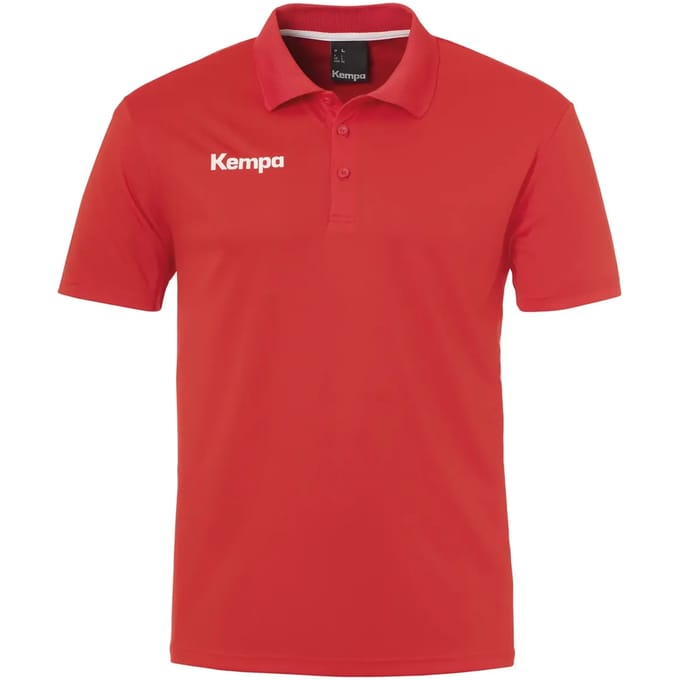 Kempa Poly Poloshirt Rood Maat M