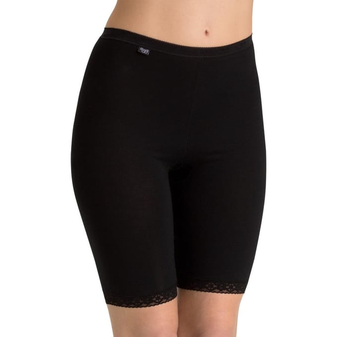 sloggi Basic+ Dames Short lange pijp - Zwart - Maat 48