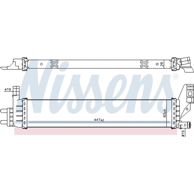 Radiator, motorkoeling NISSENS 606793