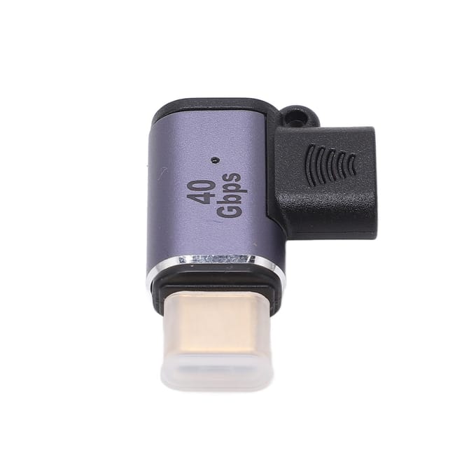 Magnetische Type C naar Type C Adapter L-vormig 40Gbps 100W Opladen 8K 120Hz 7680x4320 Type C Vrouwelijk naar