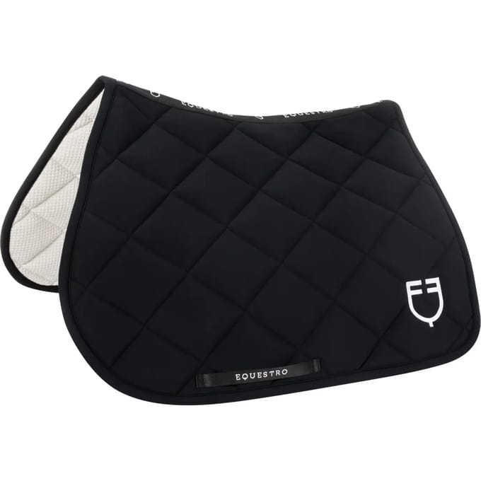 Springzadel met geborduurd logo voor paard Equestro