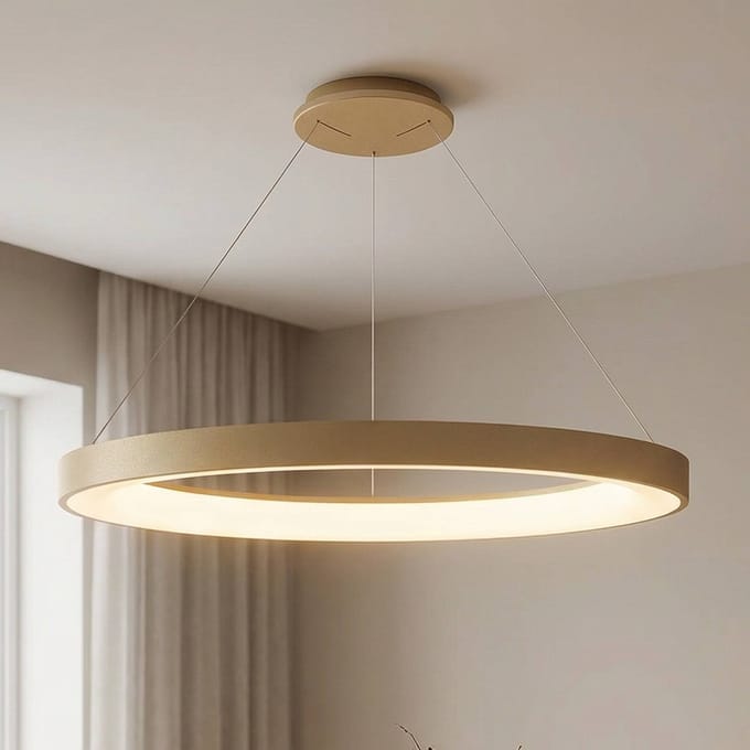 Mantra Iluminación Smart LED hanglamp Niseko II, Ø 65 cm, goudkleurig, CCT