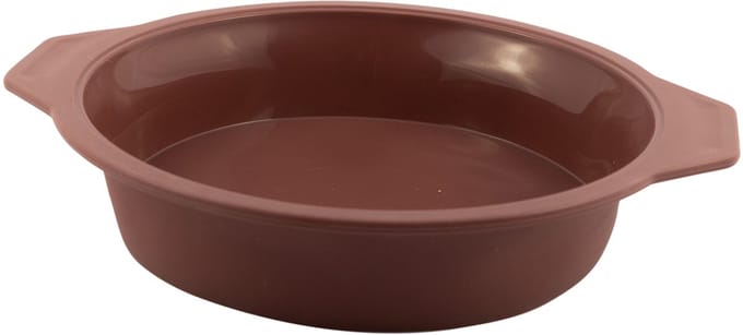 Point-Virgule ronde taartvorm uit platinum silicone silicone Vintage Maroon 24cm