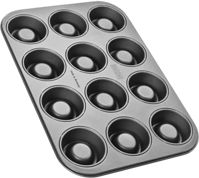 Cupcake bakvorm met 12 gaten - 38 x 26 x 3 cm