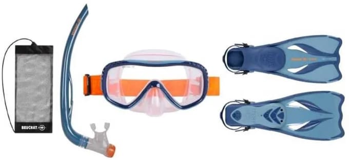 Beuchat Oceo Pmt Snorkelset Blauw EU 32-37