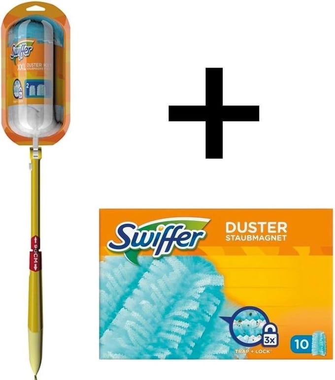 Swiffer XXL Duster DELUXE kit met 12 Swiffer Duster navulling
