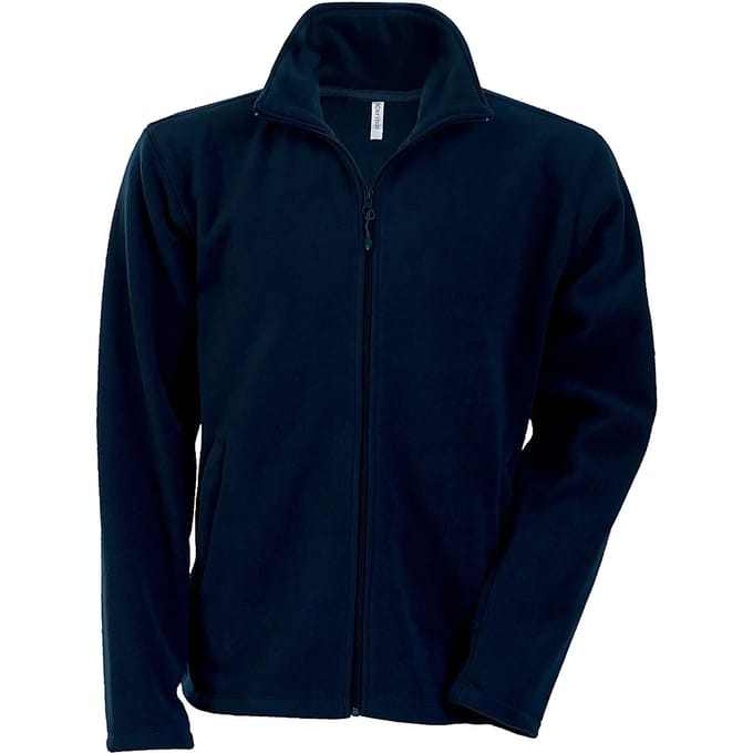 Kariban Microfleece met rits heren K911 - Navy - S