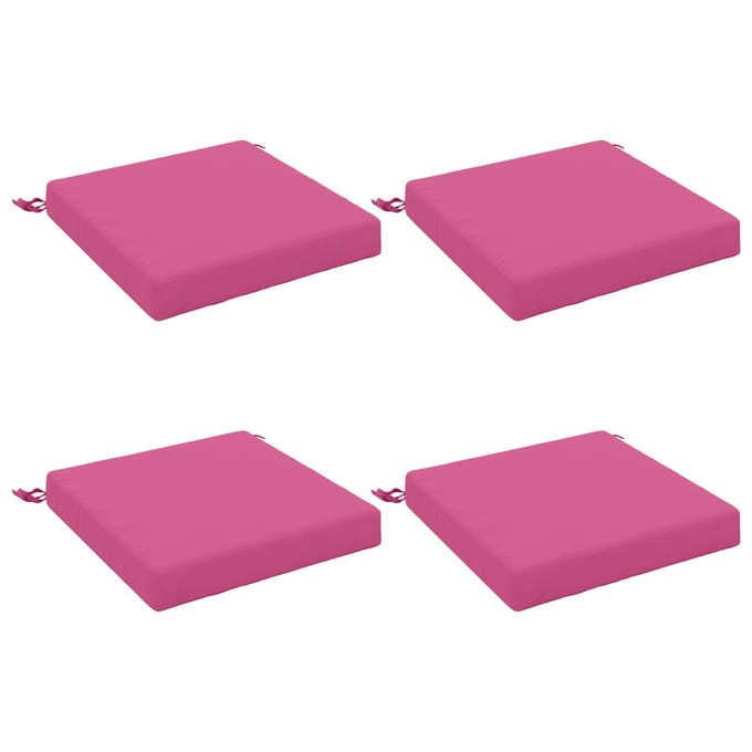vidaXL - 4-Piece - Zitkussens - SOEST - 4 - st - 100% - Polyester - Roze