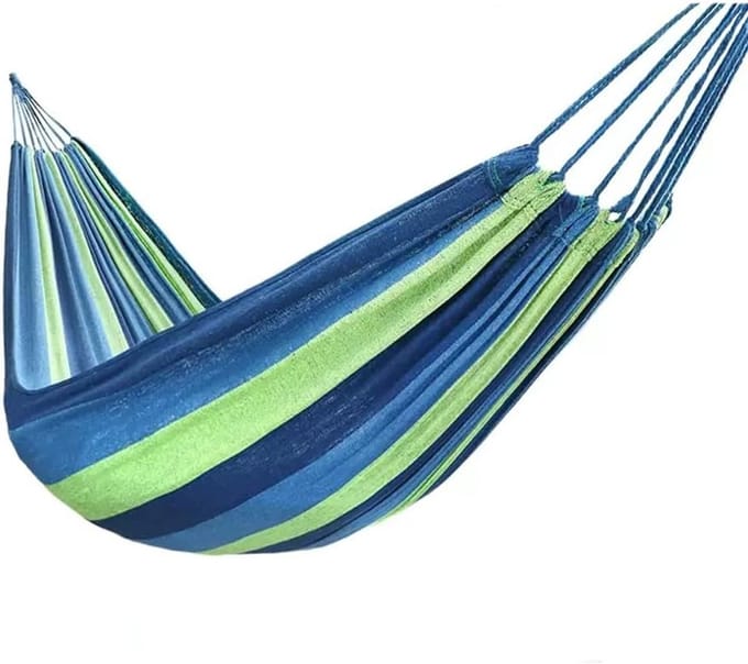 Draagbare Hangmat - Reis Hangmat - Buiten Ontspannen - Anti-rollover Ontwerp - 190 x 80 cm - Groen