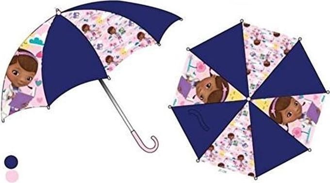 de Speelgoeddokter Paraplu - 65 centimeter - Doc McStuffins - Kinderparaplu - Blauw
