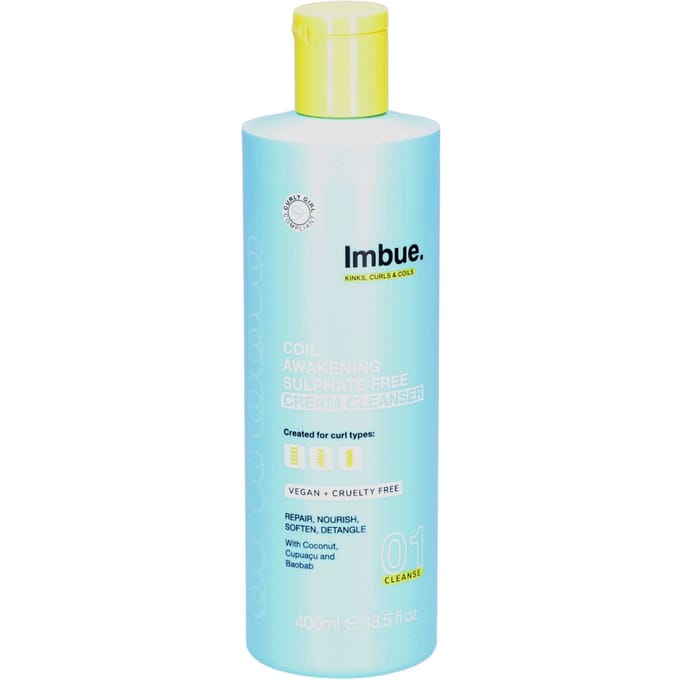 Imbue. Coil Awakening Sulphate Free Cream Cleanser 01 Cleanse 400