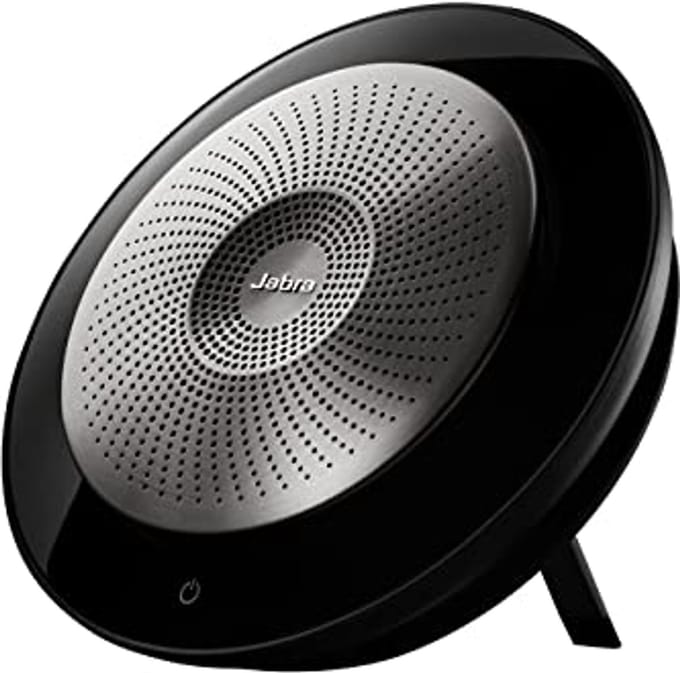 Draagbare Speakerphone - Conferentie speaker - Zakelijke gesprekken - Omni-directionele microfoon - 120 mm diameter - Zwart