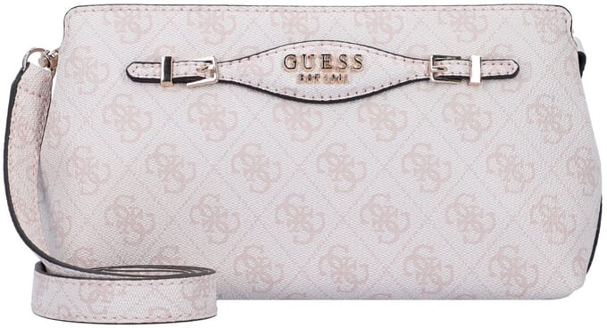 GUESS Schoudertas Katya Crossbody Top Zip Rose Water Logo Roze