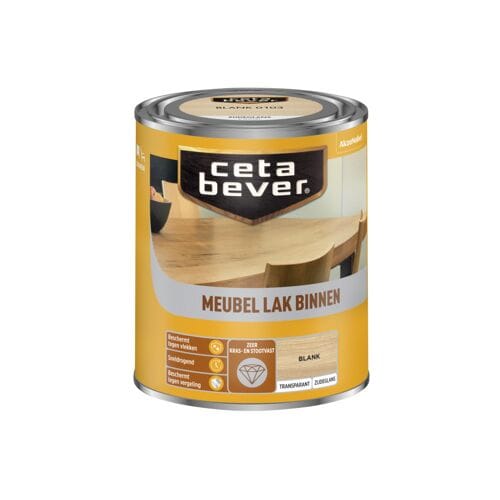 Cetabever - Meubellak Transparant Zijdeglans - Blank - 250 Ml