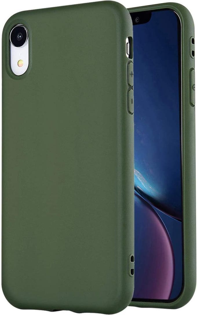 HB Hoesje Geschikt voor Apple iPhone XR - Groen - Siliconen Back Cover
