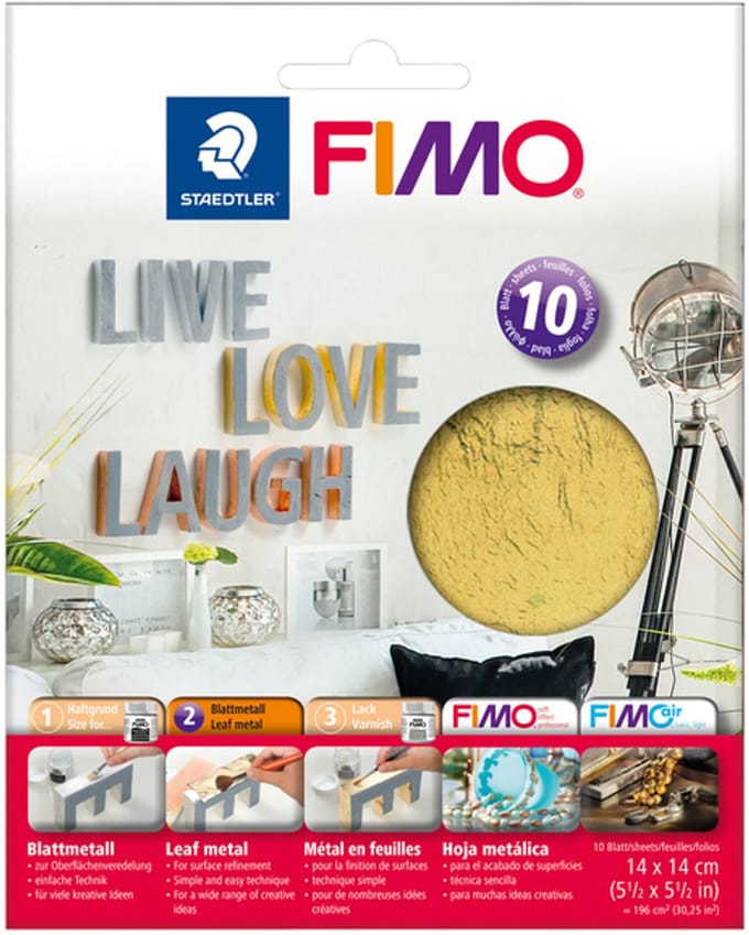 Bladmetaal staedtler fimo 10v goud | 5 stuks