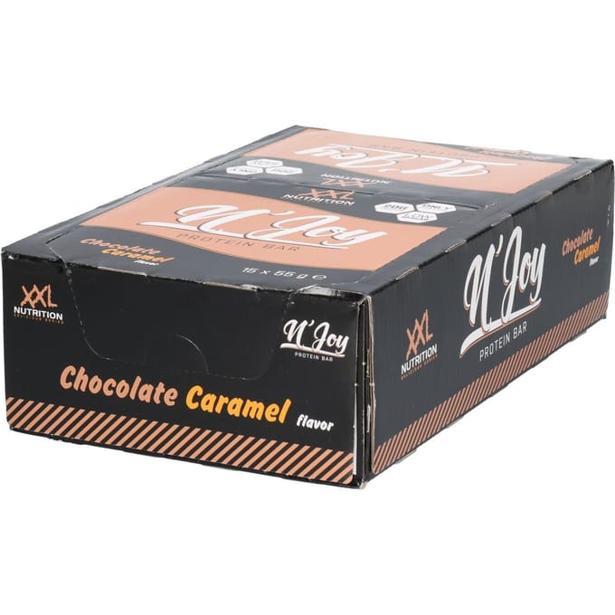 XXL Nutrition - N'Joy Protein Bar - Chocolade Caramel - Eiwitreep - 15 Stuks