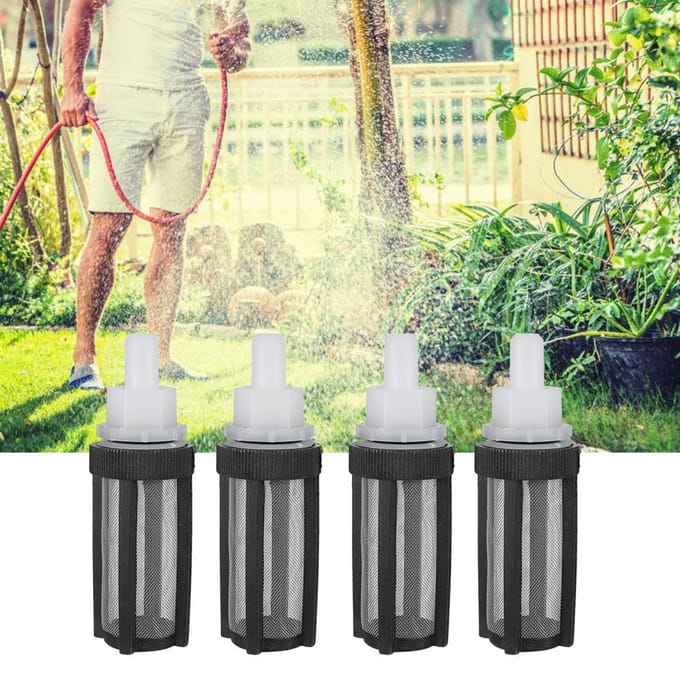 6 stuks Waterinlaat Micro Pomp Filter Connector 8mm met Roestvrijstalen Net