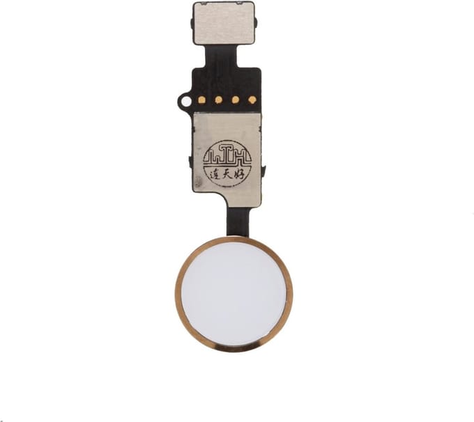 YF home button 3rd gen voor iPhone 7 / 8 en 7 / 8 Plus - Wit / Goud