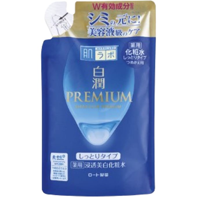 Rohto Mentholatum - Hada Labo Shirojyun Premium Whitening Lotion Refill - Moist - 170ml