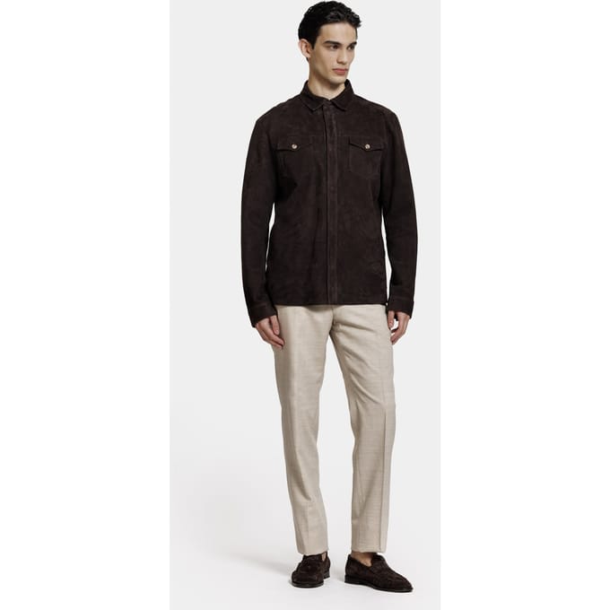 ALTER EGO Rocco Overshirt Coffee Taglia: S | Giacche Outlet | Uomo | Marrone