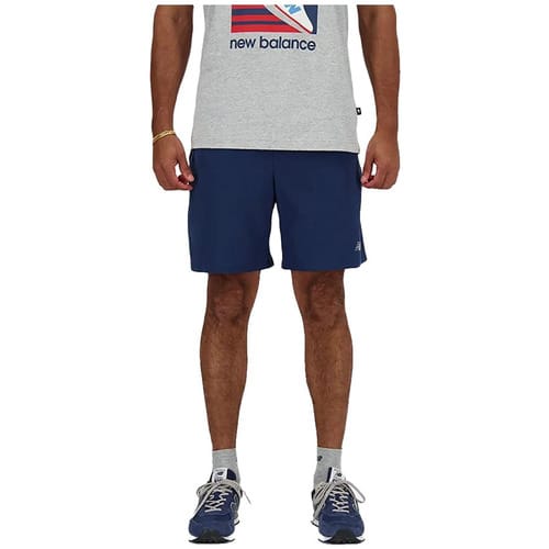Korte Broek New Balance Shorts ms41232-nny en polyester recyclé