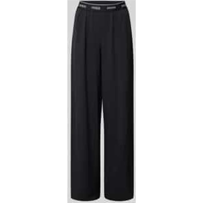 wide fit broek met elastische band model 'SELENE'