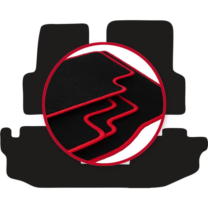 CARLUX-RED automatten voor: Jeep Wrangler TJ SUV (1996-2006)